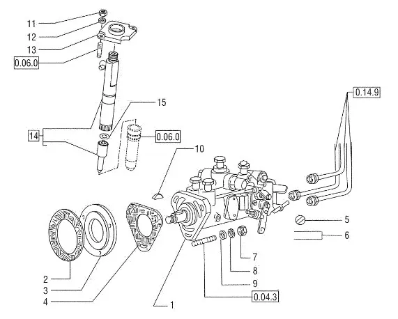 5090725 - Форсунка топливной системы,
