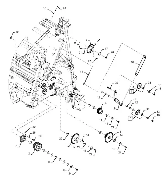 48170896 - Звёздочка цепной передачи