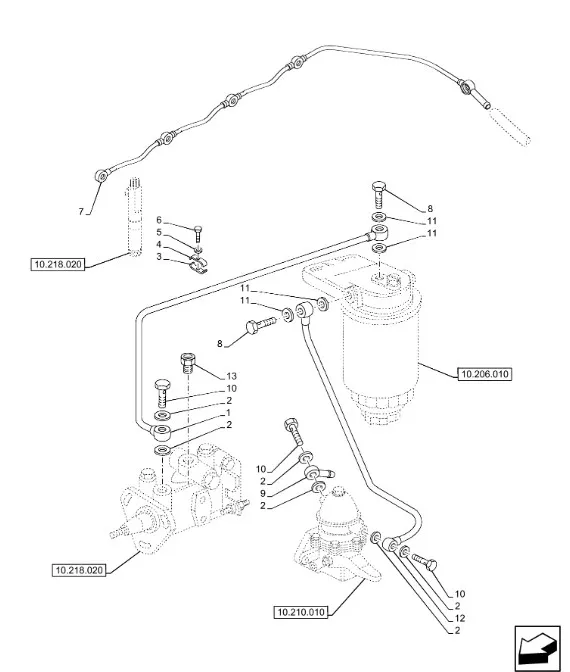 5096840 - Топливная трубка ДВС